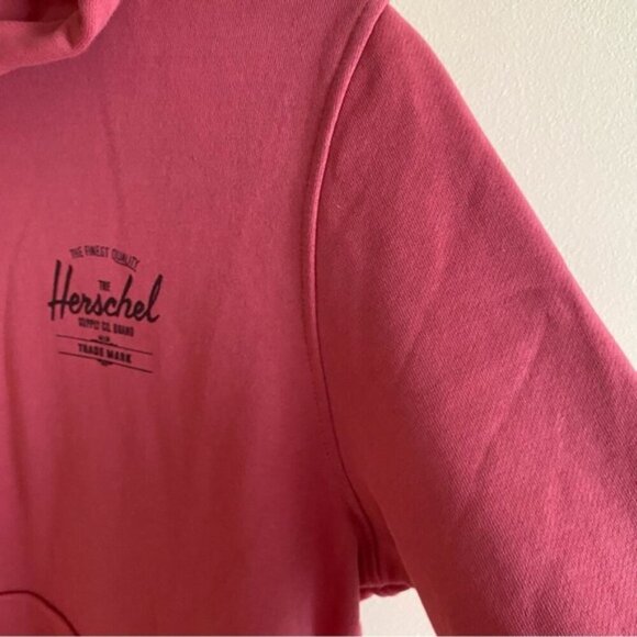 Hershel Supply Company Hoodie Woman XL Coral Logo Pockets Classic Sweatshirt - Picture 7 of 16